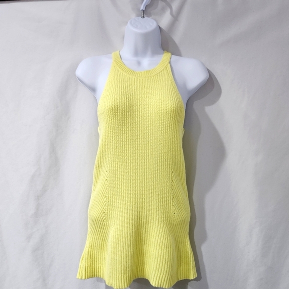 Lilly Pulitzer Women's Sleeveless Sweater Size S Yellow Halter Preppy Resortwear - Picture 1 of 9